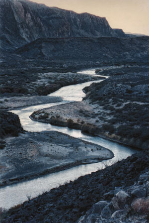 Rio Grande Winter by Michael Marvins, 2008, The Grace Museum Collection. On display at the new Alice and Bill Wright Photography Gallery. 